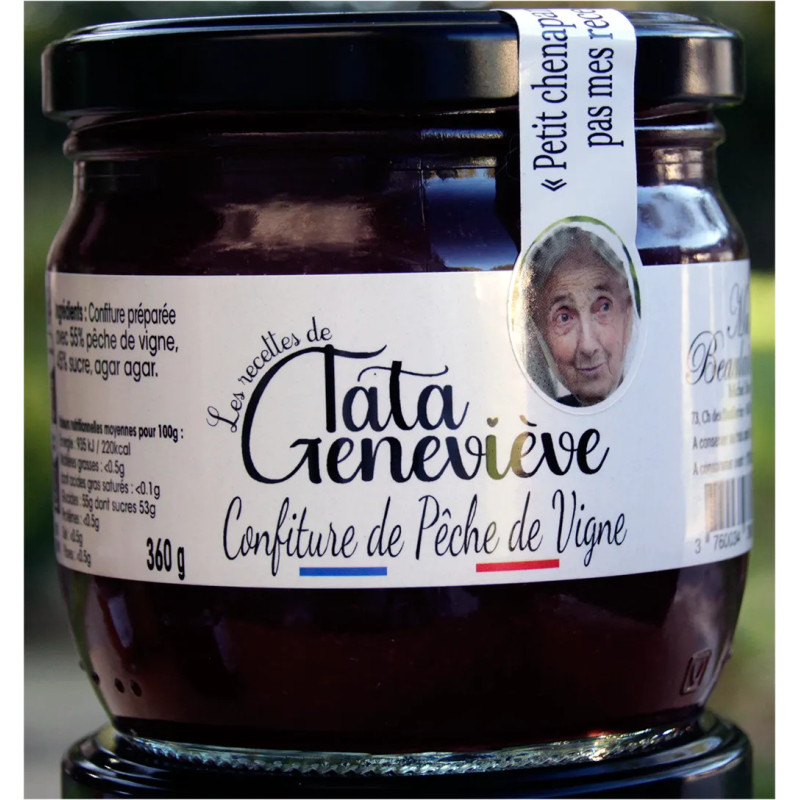 Confiture pêche de vigne artisanale | Tata Geneviève