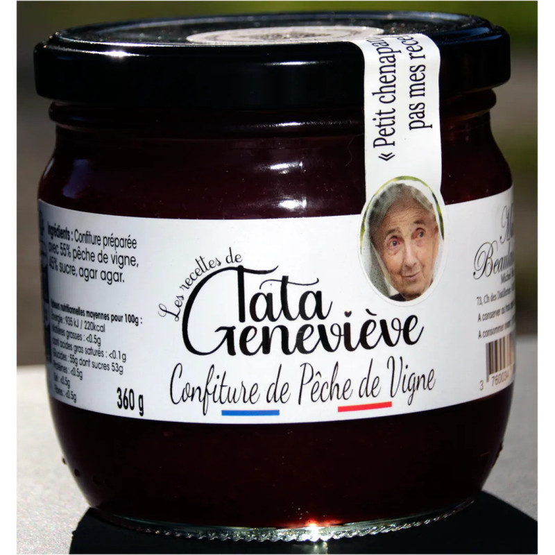 Confiture pêche de vigne artisanale | Tata Geneviève
