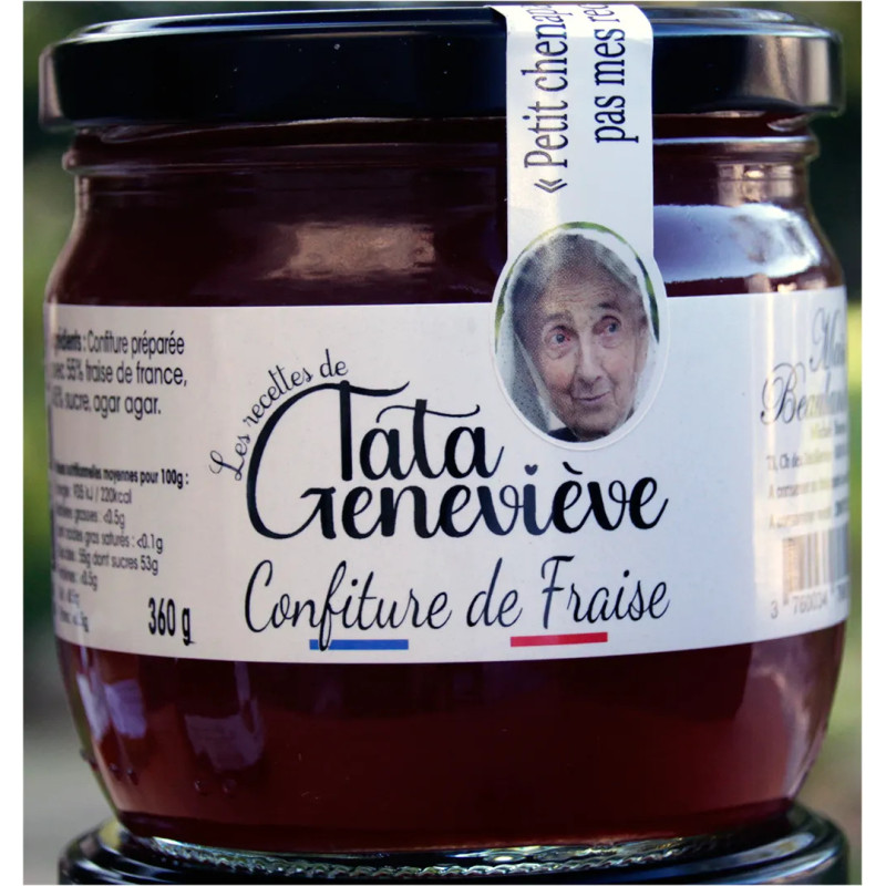 Confiture de fraise artisanale française | Tata Geneviève