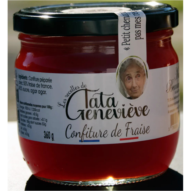 Confiture de fraise artisanale française | Tata Geneviève