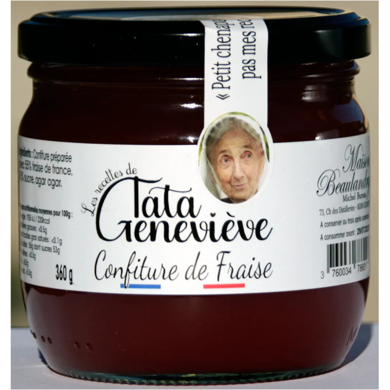 Confiture de fraise artisanale française | Tata Geneviève