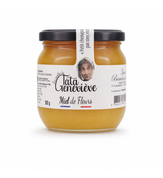 Miel de Fleurs Artisanal 500g - Récolté en Charentes - Tata Geneviève