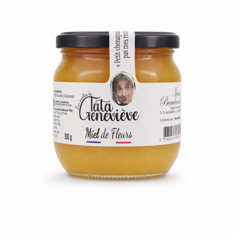 Miel de Fleurs Artisanal 500g - Récolté en Charentes - Tata Geneviève